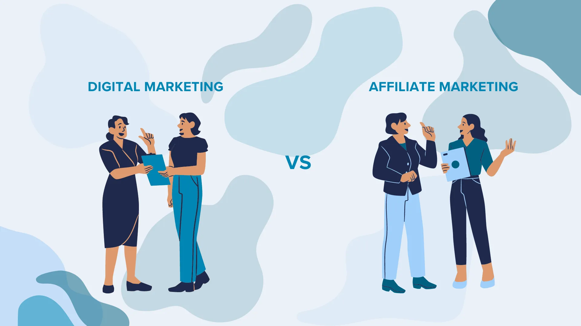 how affiliate marketing works compared to digital marketing